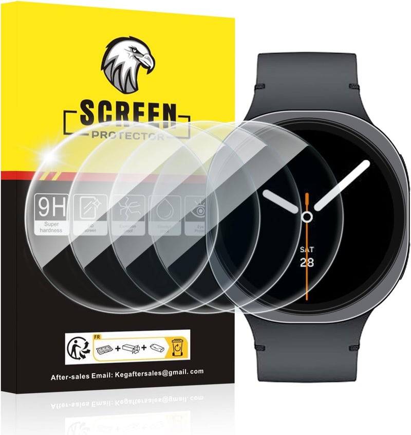 SPGUARD 4 Pack for Samsung Galaxy Watch 8 Screen Protector 40mm Tempered Glass Clear Film Anti Scratch Bubble Free Compatible with Galaxy Watch8 40mm(NOT for Others Models) - Image 1